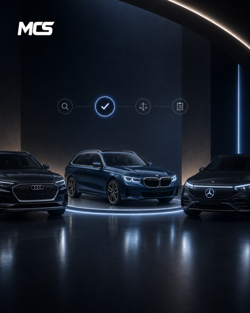 Audi, BMW en Mercedes als opties voor auto sourcing