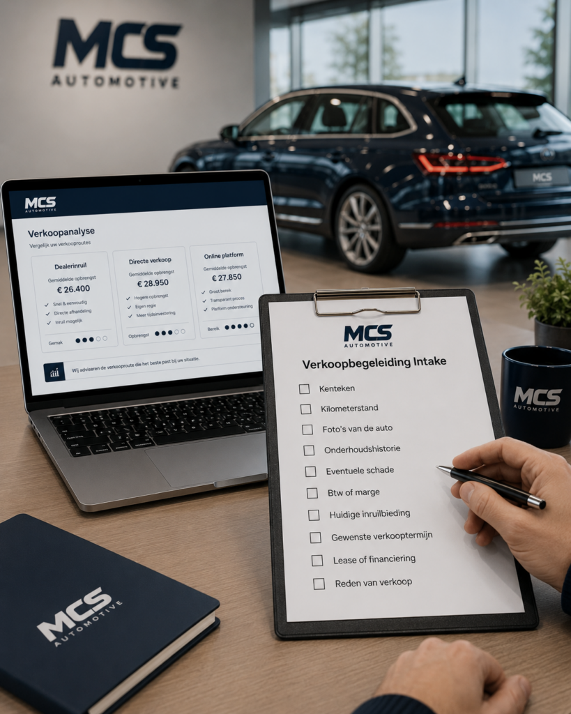 Verkoopbegeleiding checklist voor MCS Automotive