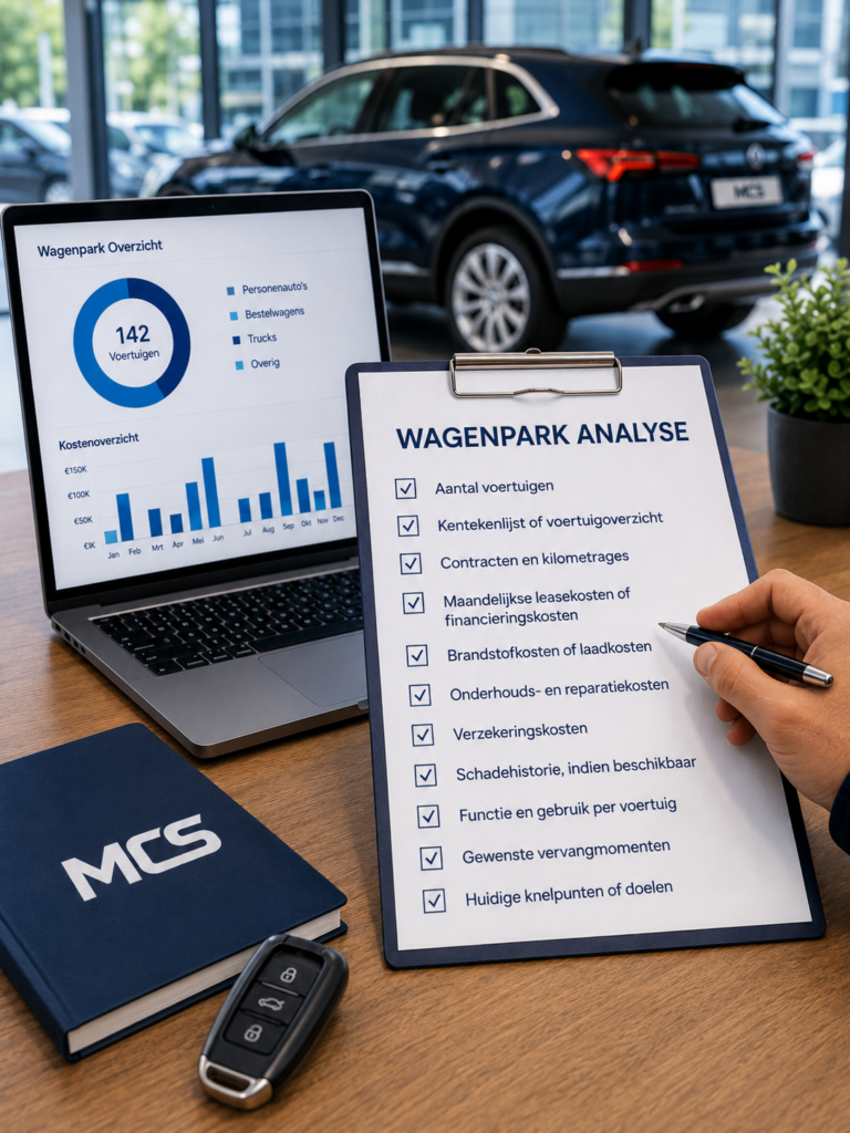 Checklist voor wagenparkanalyse en kostenoptimalisatie